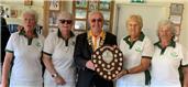 Congratulations to Lynne, Elizabeth, Rose and Anne on winning The Captains Shield.